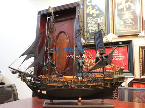 Mô hình tàu chiến cổ Black Pearl (Thân 80cm) MNV-TB17