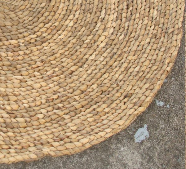 Natural Water hyacinth round carpet BM-0101RWN