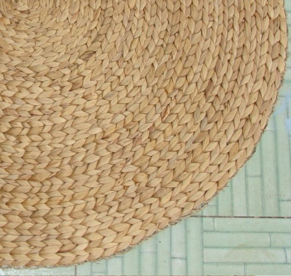 Water hyacinth round carpet – BM19RMR5